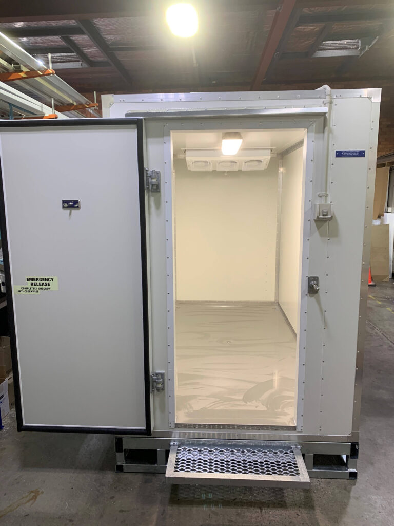 A skid mounted cool room available for hire in Perth, WA